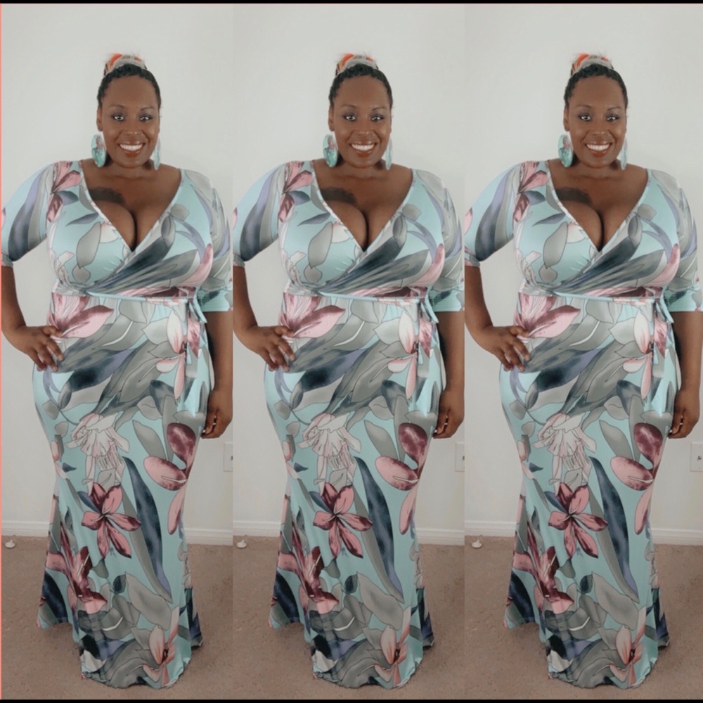 ✨The “Fancy Floral”Maxi-PLUS SIZE